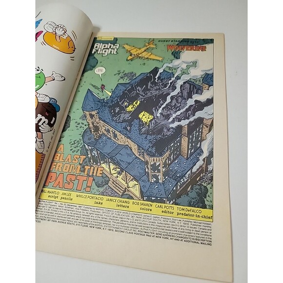 ALPHA FLIGHT #53, MARVEL COMICS, 1987, JIM LEE 1ST COVER ART AT MARVEL - Picture 5 of 8